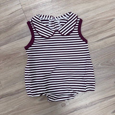 Maroon Stripe Game Day Bubble