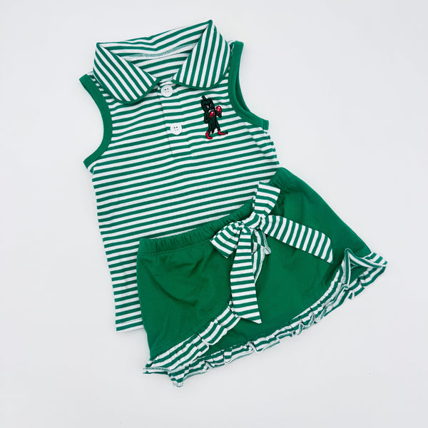 Fighting Okra Stripe Game Day Skort Set