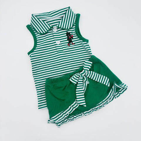 Fighting Okra Stripe Game Day Skort Set