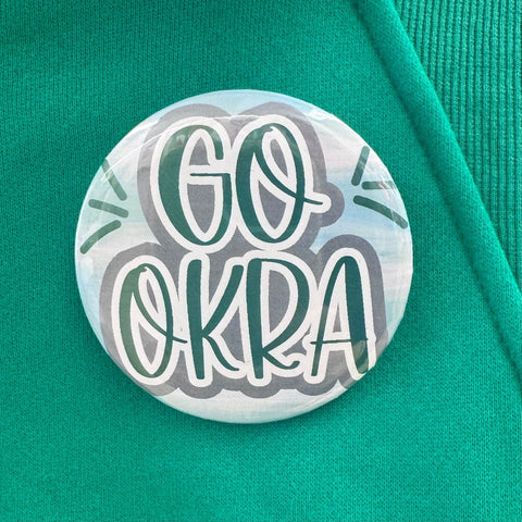 Go Okra 3" Game Day Button