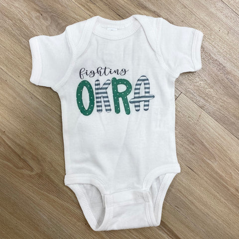 Fighting Okra Onesie