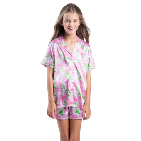 Kids Darling Hydrangea Satin Sleep Set