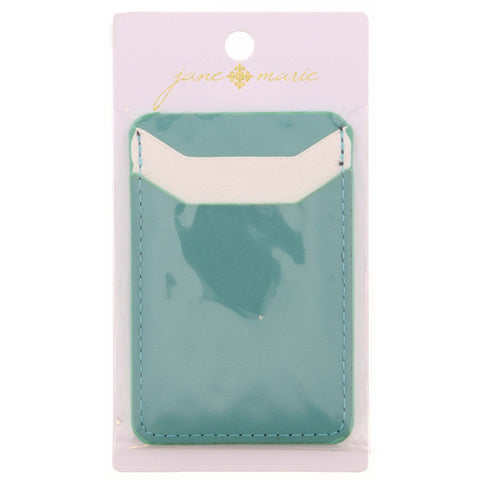 Mint & White Phone Wallet