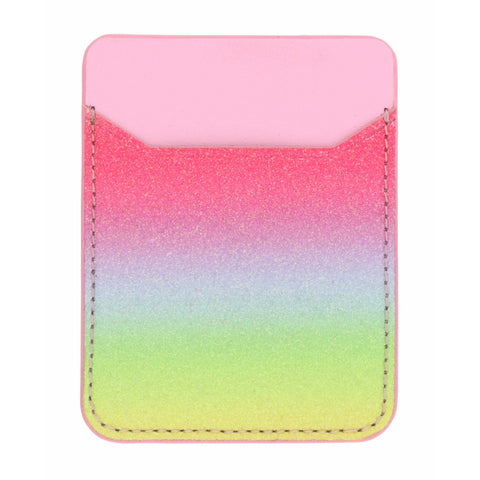 Rainbow Glitter Phone Wallet