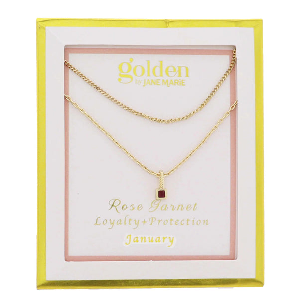 Golden Year Necklace: January