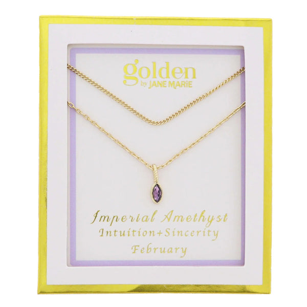 Golden Year Necklace: February