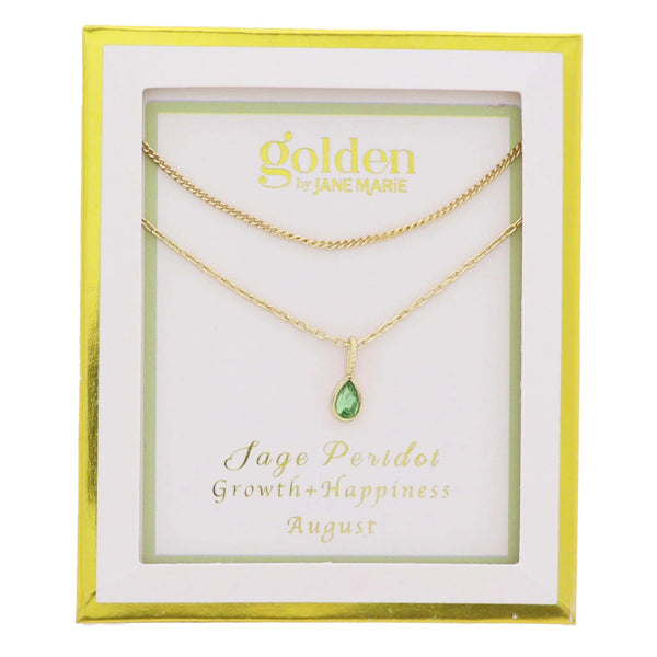 Golden Year Necklace: August