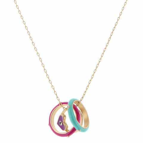 Wearable Rings Necklace Heart