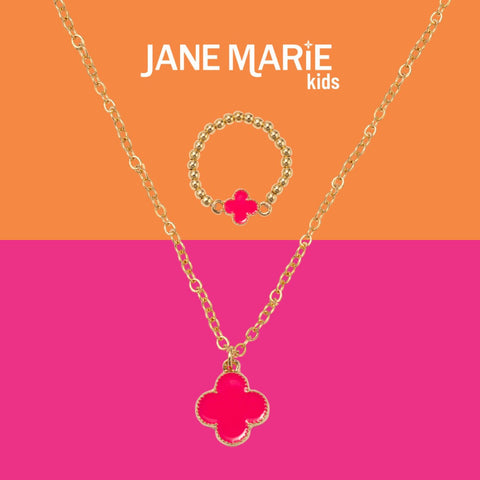Fun Times Necklace & Ring Set: Clover