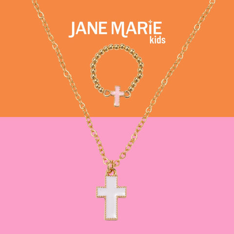 Fun Times Necklace & Ring Set: Cross