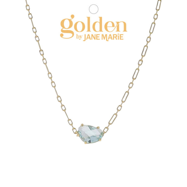 Golden Month Necklace: March