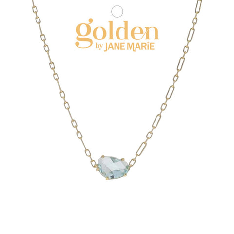Golden Month Necklace: March