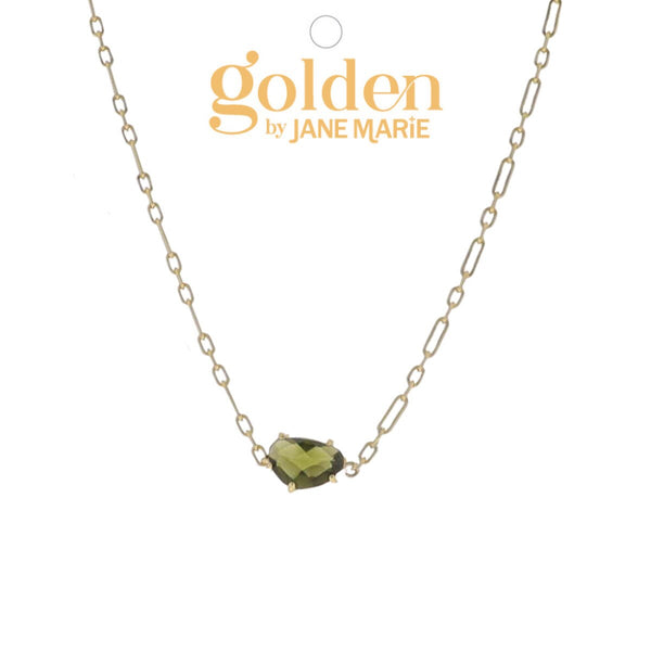 Golden Month Necklace: August