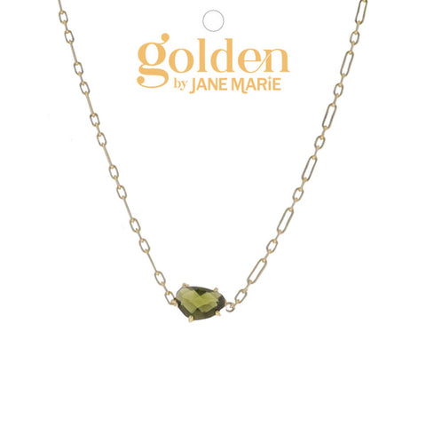 Golden Month Necklace: August