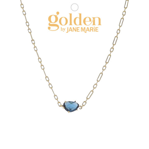 Golden Month Necklace: September