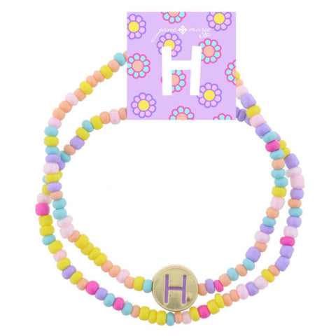 Initially Colored Bracelets: H
