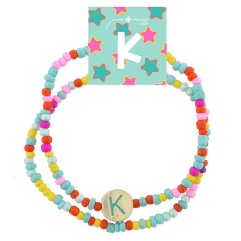 Initially Colored Bracelets: K