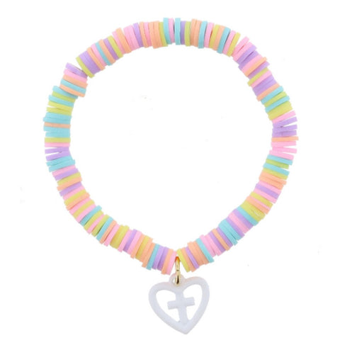 Color Splash Bracelet: Pastel Cross