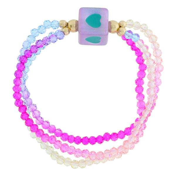 3 Strand Multi Beaded Bracelet
