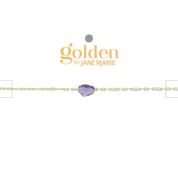 Golden Month Bracelet: February