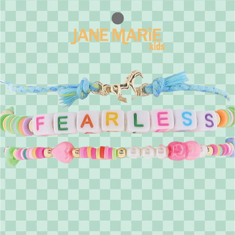 Wrapped in Color Bracelet Set: Fearless