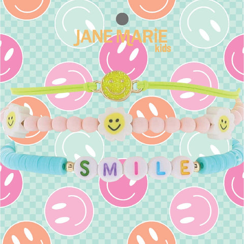 Wrapped in Color Bracelet Set: Smile