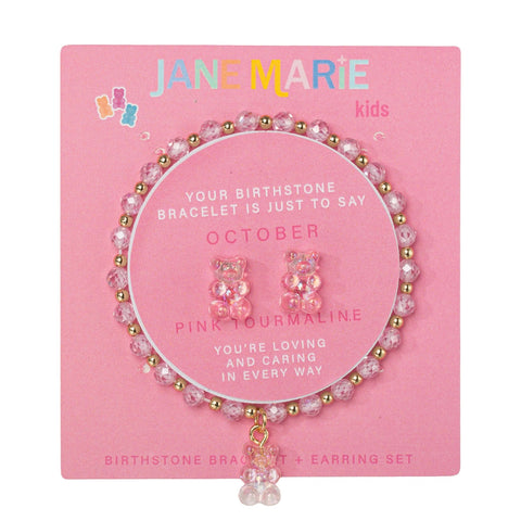 Gummy Time Birthday Bracelet Stud Set: October