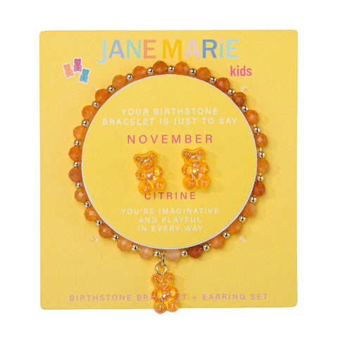 Gummy Time Birthday Bracelet Stud Set: November