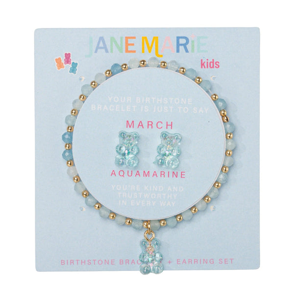 Gummy Time Birthday Bracelet Stud Set: March