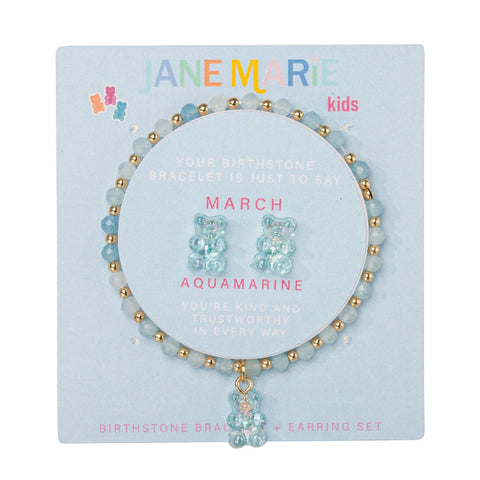 Gummy Time Birthday Bracelet Stud Set: March