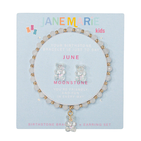 Gummy Time Birthday Bracelet Stud Set: June