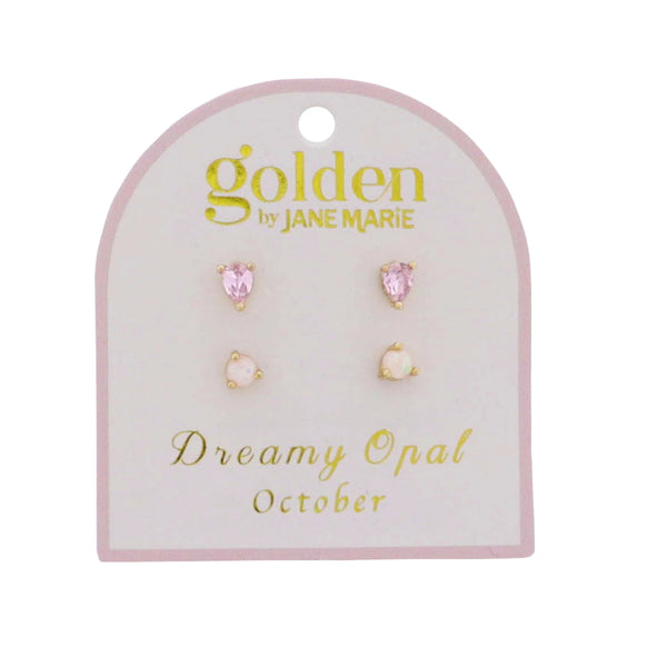 Golden Year! Earring Stud Set: October