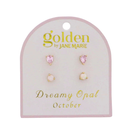 Golden Year! Earring Stud Set: October