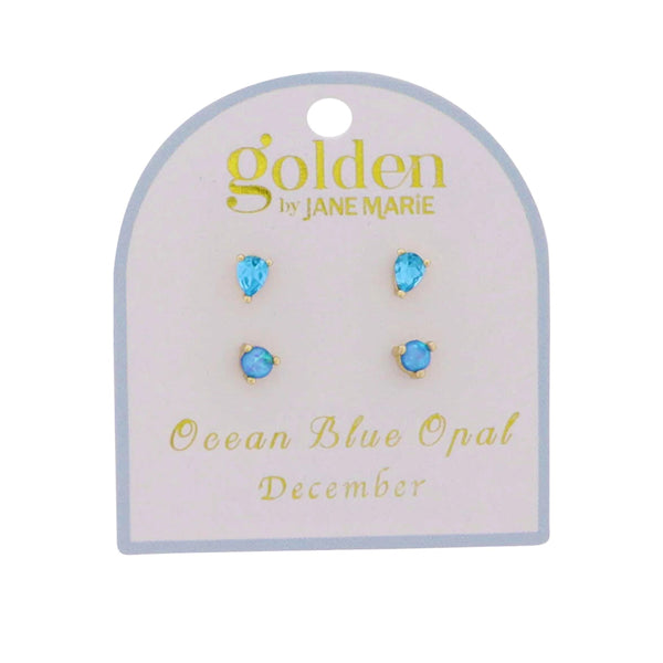 Golden Year! Earring Stud Set: December