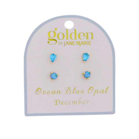 Golden Year! Earring Stud Set: December