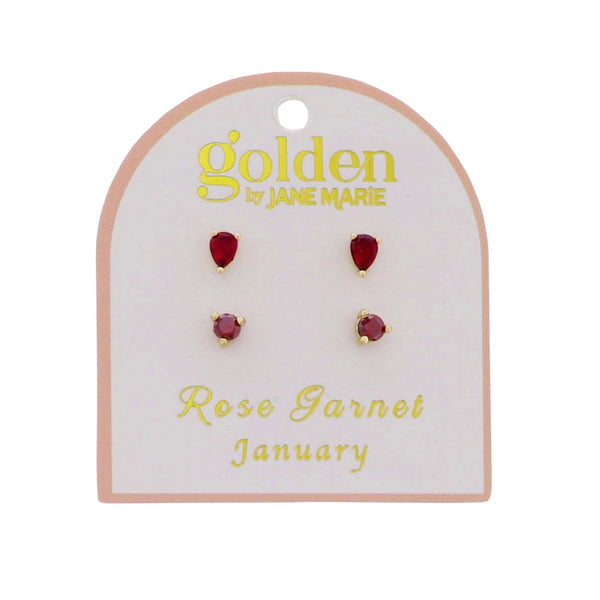 Golden Year! Earring Stud Set: January