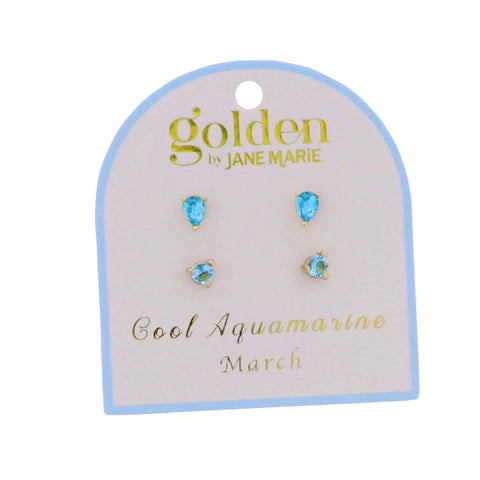 Golden Year! Earring Stud Set: March