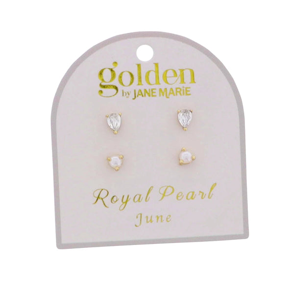 Golden Year! Earring Stud Set: June