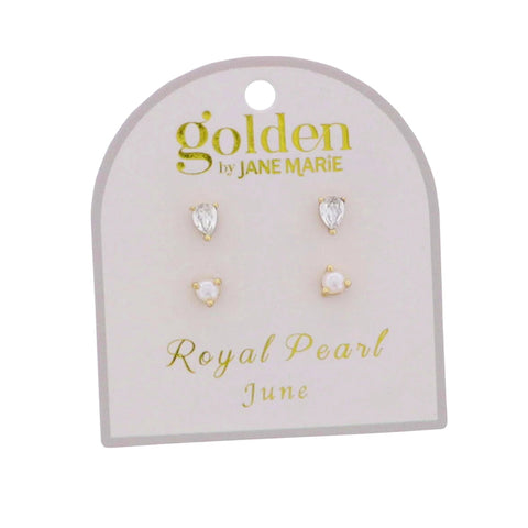 Golden Year! Earring Stud Set: June
