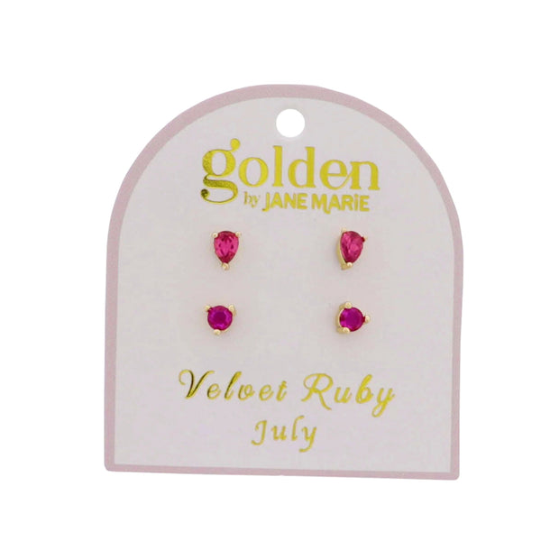 Golden Year! Earring Stud Set: July