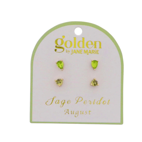 Golden Year! Earring Stud Set: August