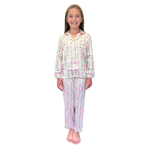Kids Pink Christmas Cheer Pajama Set