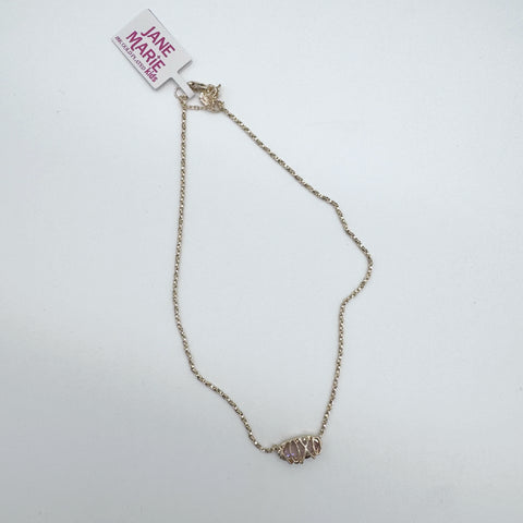 My Golden Bling Necklace: XOXO