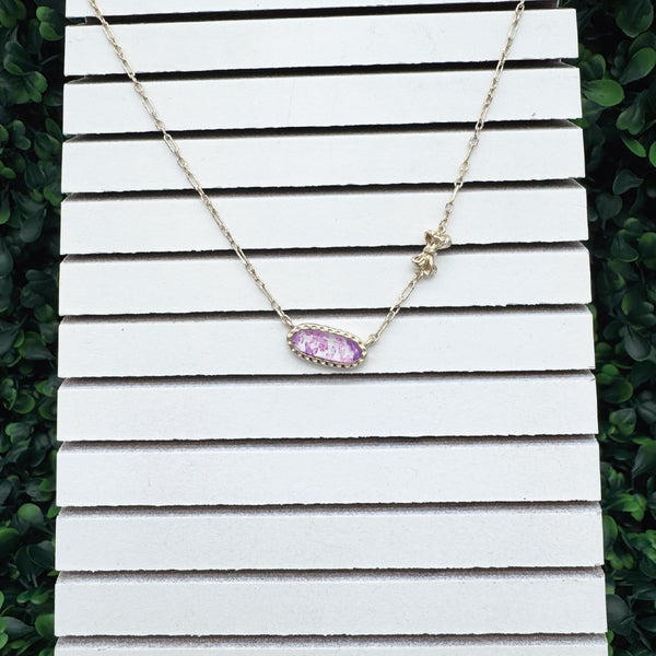 My Golden Bling Necklace: Floral Bow