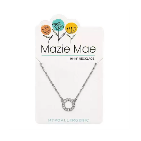 Silver Open Circle Necklace