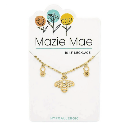 Gold Bee Necklace