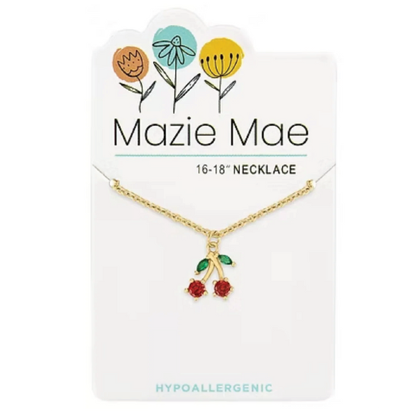 Gold Cherry Necklace
