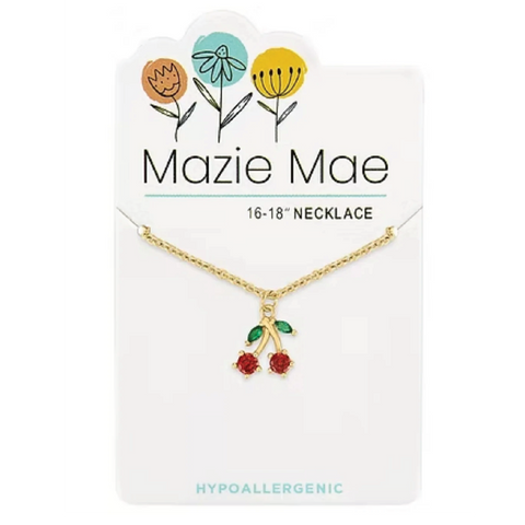 Gold Cherry Necklace