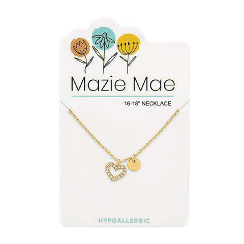 Gold Open Heart Necklace