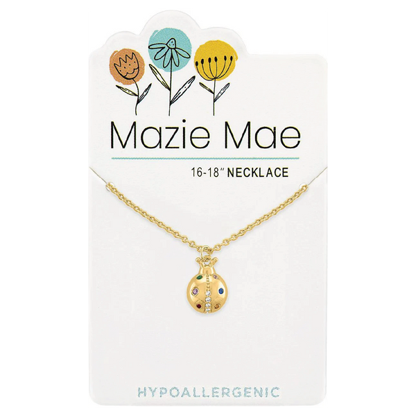 Gold Ladybug Necklace